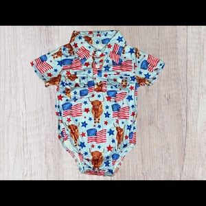 3/6M-5/6T Boys Patriotic Bodysuit
